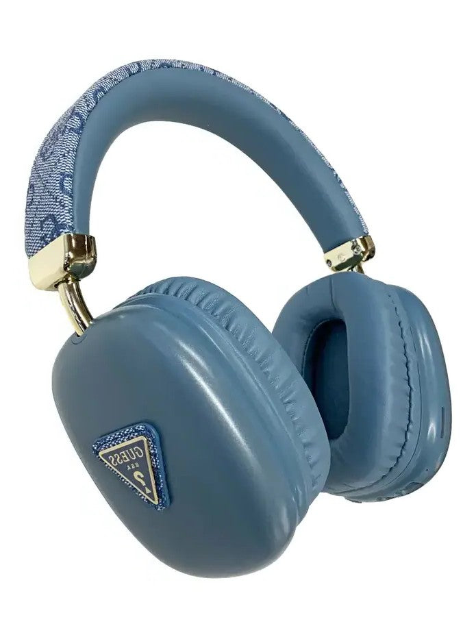 Guess Bluetooth-kuulokkeet – metallinen kolmiologo – sininen