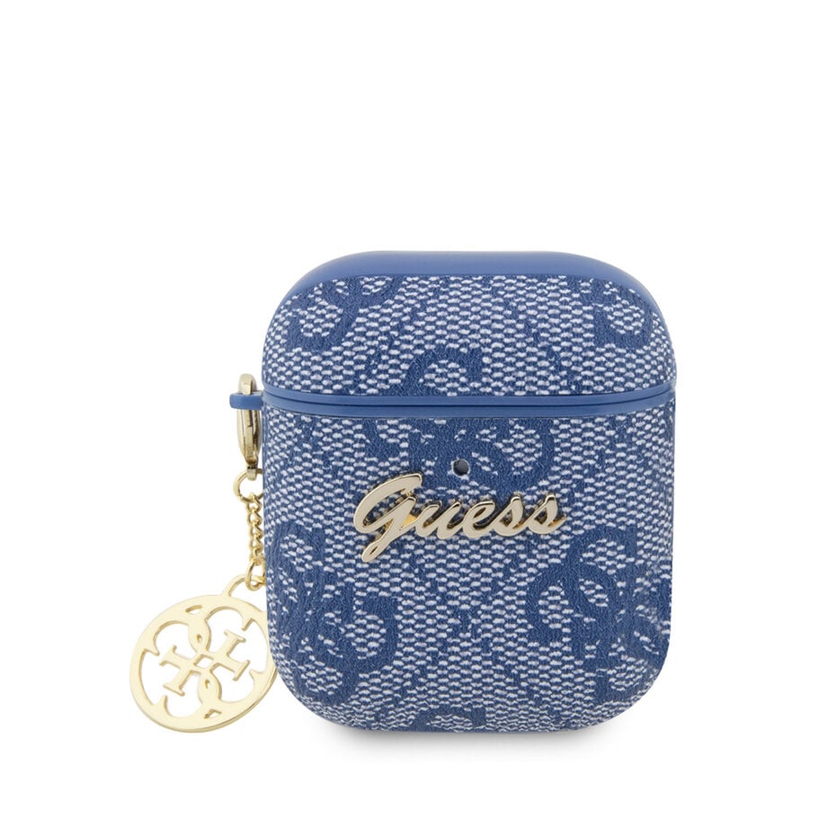 Guess Airpods - Airpods 2 Case - 4G - Heart Charm - Blue