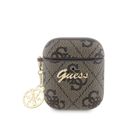 Guess Airpods - Airpods 2 Case - 4G - Heart Charm - Brown