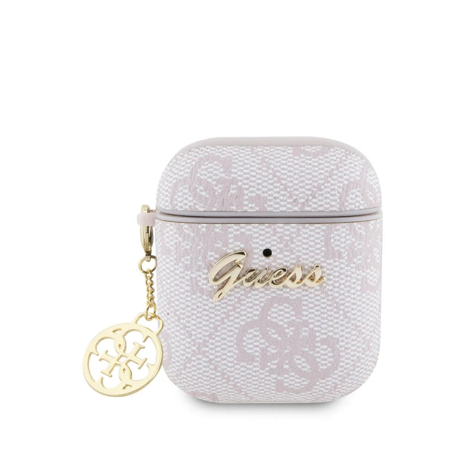 Guess Airpods - Airpods 2 Case - 4G - Heart Charm - Pink