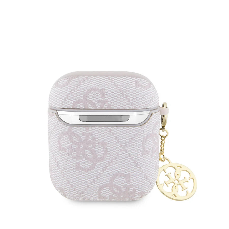 Guess Airpods - Airpods 2 Case - 4G - Heart Charm - Pink