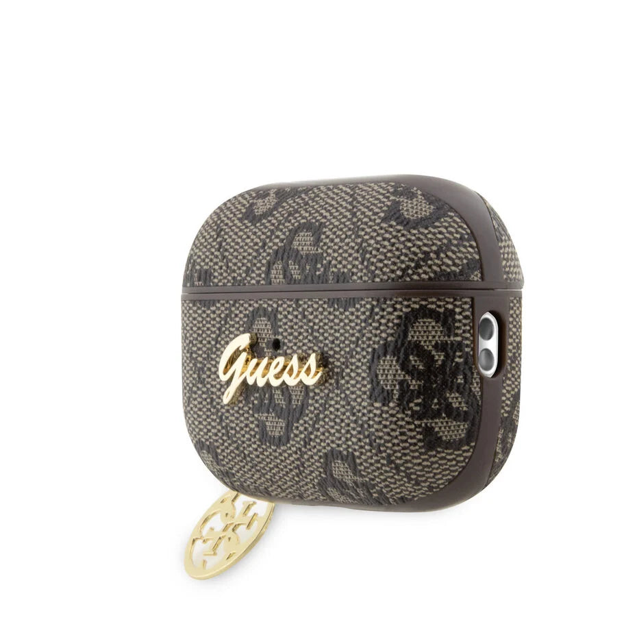 Guess Airpods Pro & Pro 2 Kotelo - 4G - Sydänkoru - Ruskea