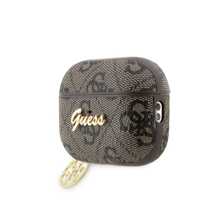 Guess Airpods Pro & Pro 2 Case - 4G - Heart Charm - Brown