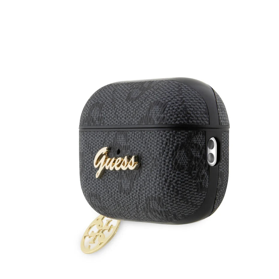 Guess Airpods Pro & Pro 2 Case - 4G - Heart Charm - Black