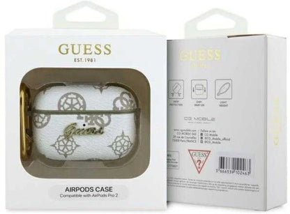 Guess Airpods Pro & Pro 2 Case - 4G hook - White