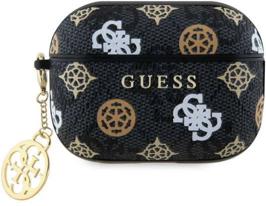 Guess Airpods Pro & Pro 2 Case - Peony on 4G - Brown