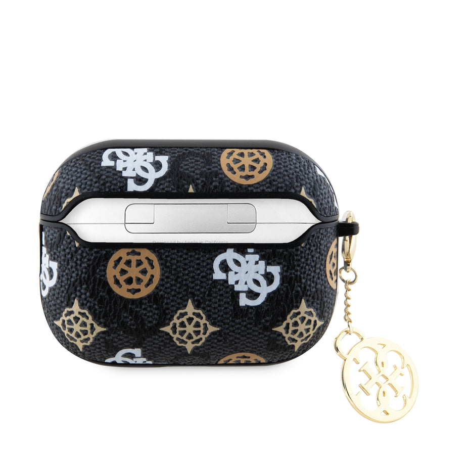 Guess Airpods Pro & Pro 2 Case - Peony on 4G - Brown