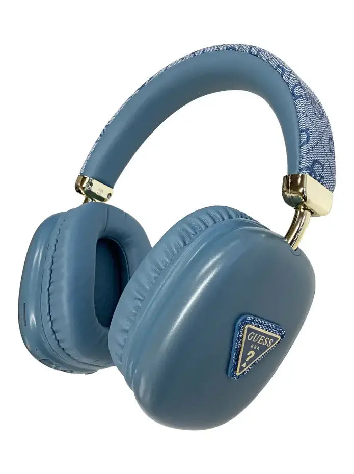Guess Bluetooth-kuulokkeet – metallinen kolmiologo – sininen