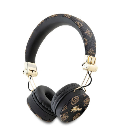 Guess Bluetooth Headphones - Peony Script - Round Shape - Black
