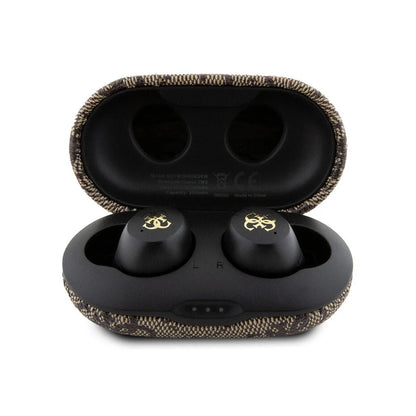 Guess earphones TWS - ENC 4G - with charging case - Brown