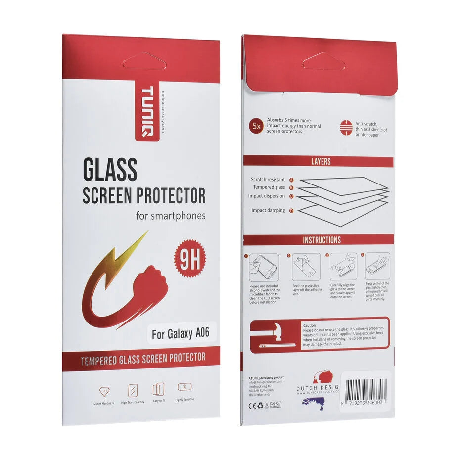 TUNIQ Galaxy A06 screenprotector - Tempered Glass