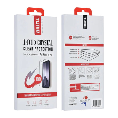 TUNIQ iPhone 16 Pro10D Full Coverage Tempered Glass