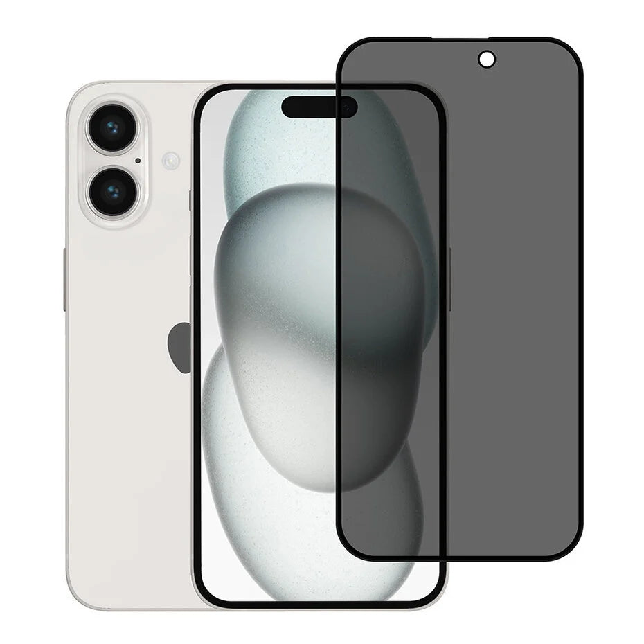 TUNIQ iPhone 16 -näytönsuoja – Privacy-lasi