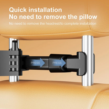 TUNIQ Adjustable Car Seat Headrest Holder for Phones & Tablets
