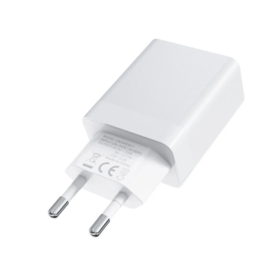 TUNIQ Fast Charger PD 25W - with Lightning to Type-C Cable - White