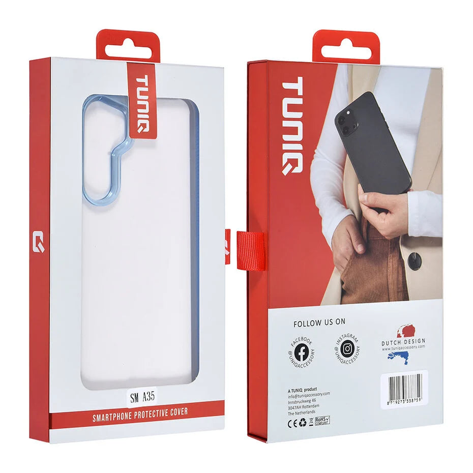 TUNIQ Galaxy A35 Back cover case - Silicone - Blue