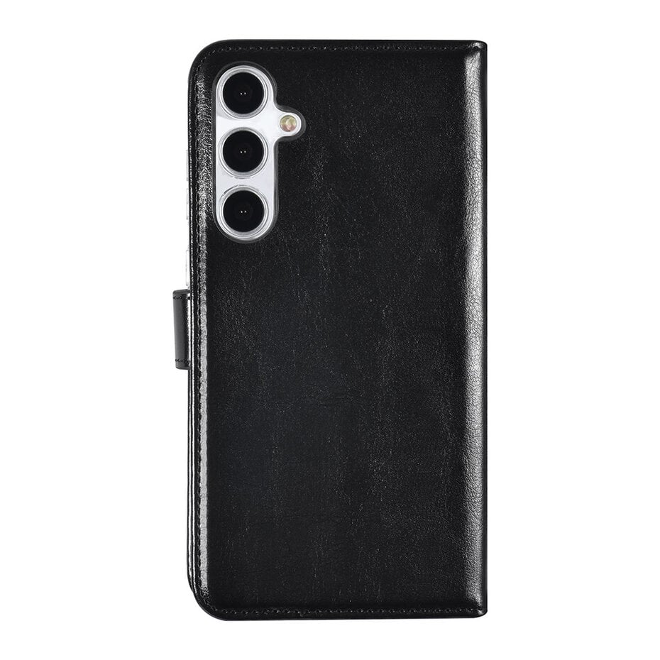 TUNIQ Galaxy A35 Book type case - Card holder for 3 cards - Magnetic closure - Hanger - Black