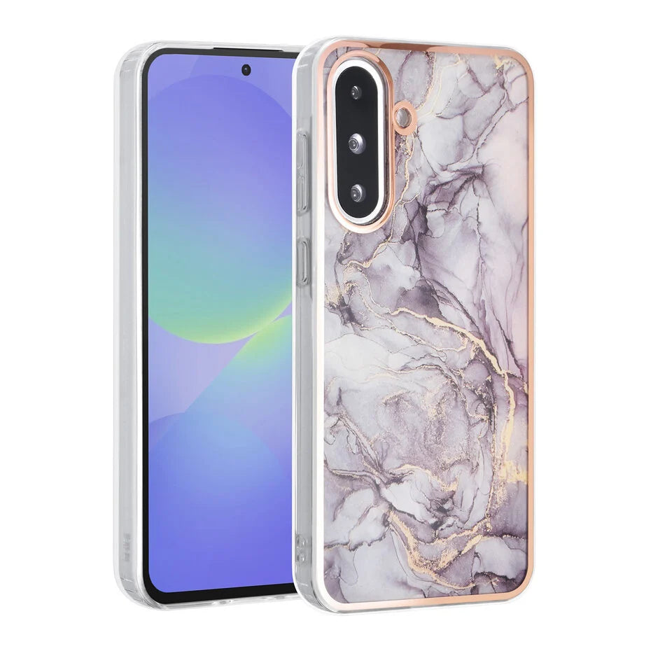TUNIQ Galaxy A36 Back cover case - Silicone - Marble Brown