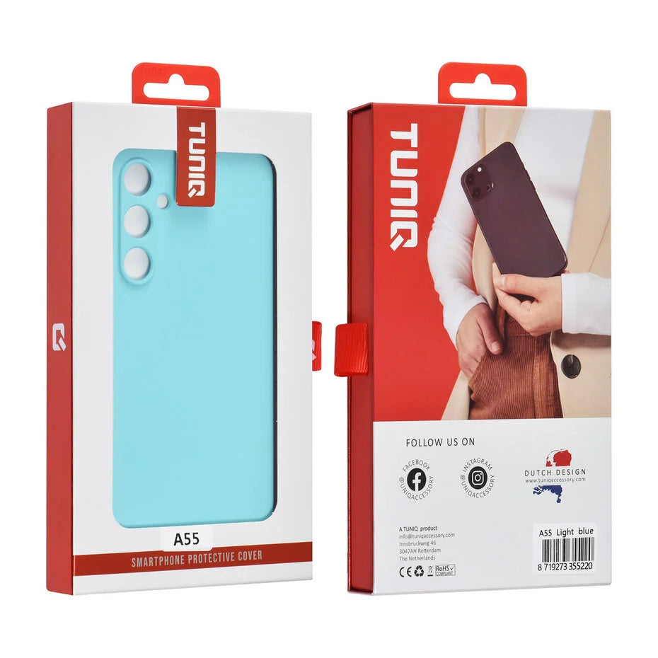 TUNIQ Galaxy A55 Back cover case - Coral Blue
