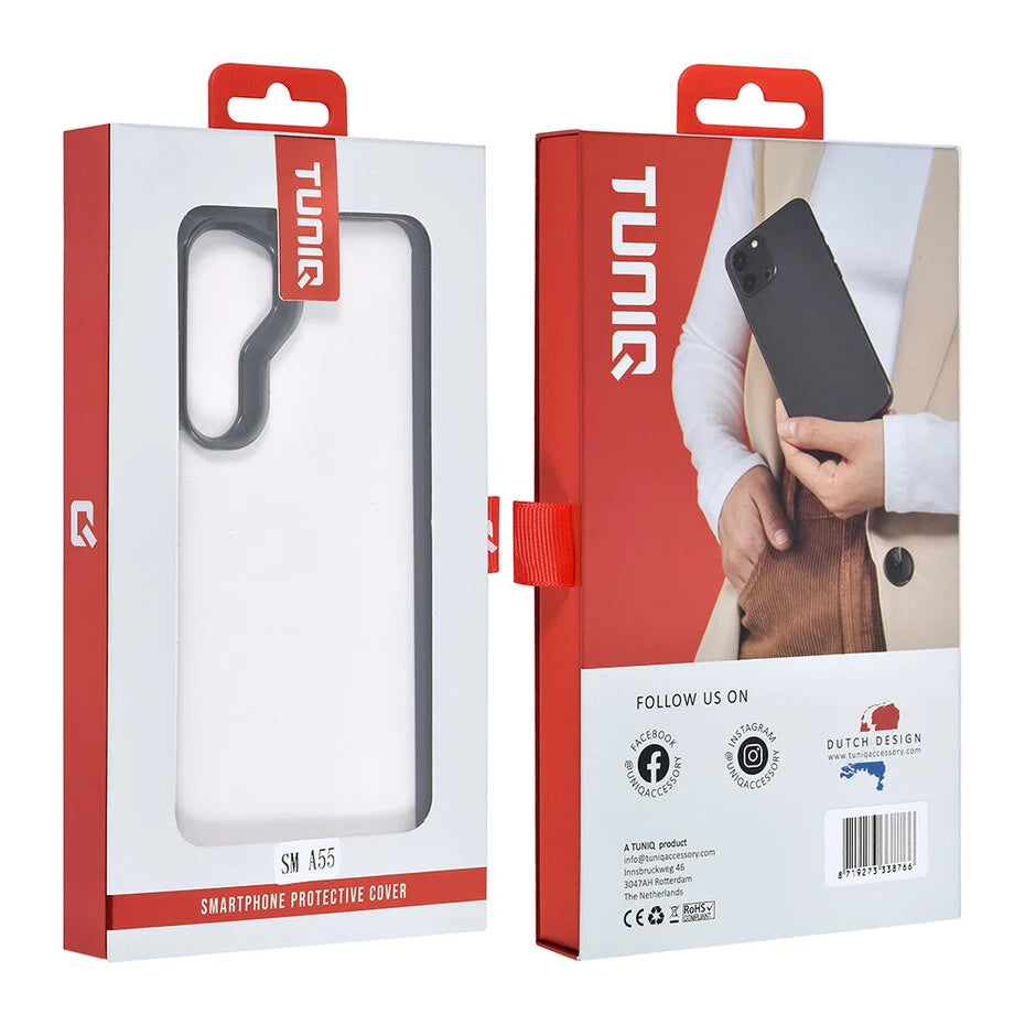 TUNIQ Galaxy A55 Back cover case - Silicone - Black