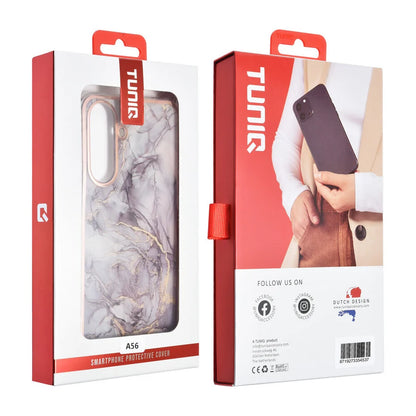TUNIQ Galaxy A56 Back cover case - Silicone - Marble Brown