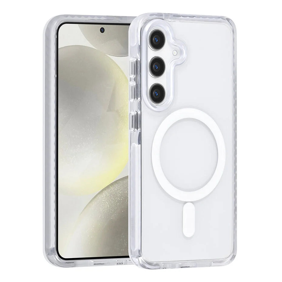 TUNIQ Galaxy S24 Back cover case - neck cord - magsafe - White