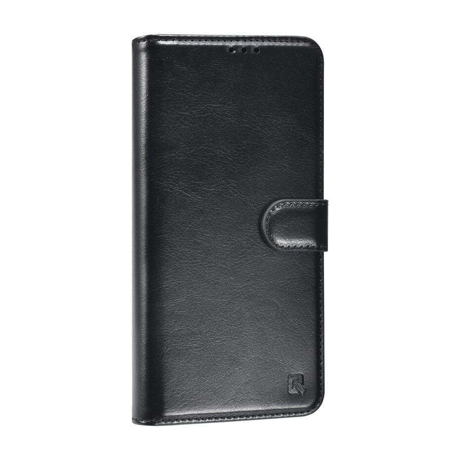 TUNIQ Galaxy S24 FE Book type case - Card holder for 3 cards - Magnetic closure - Hanger - Black