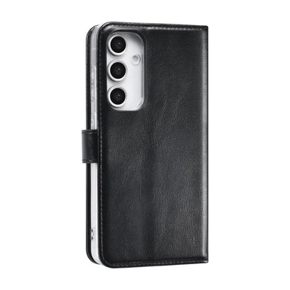 TUNIQ Galaxy S24 FE Book type case - Card holder for 3 cards - Magnetic closure - Hanger - Black