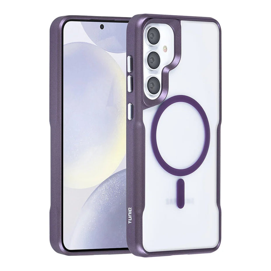 TUNIQ Galaxy S24 Plus Back cover case - Magsafe silicone - Purple