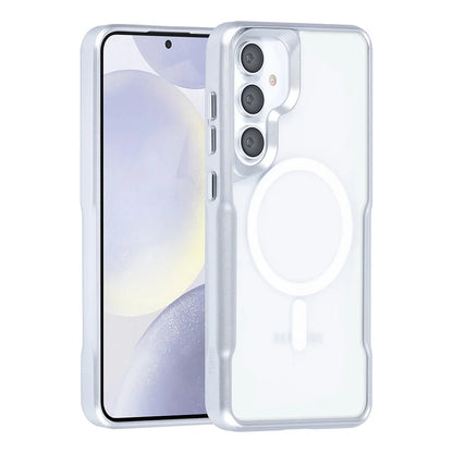 TUNIQ Galaxy S24 Plus Back cover case - Magsafe silicone - Silver