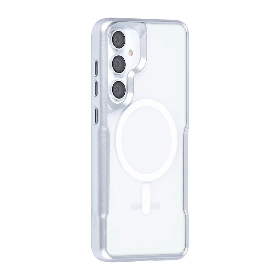 TUNIQ Galaxy S24 Plus Back cover case - Magsafe silicone - Silver
