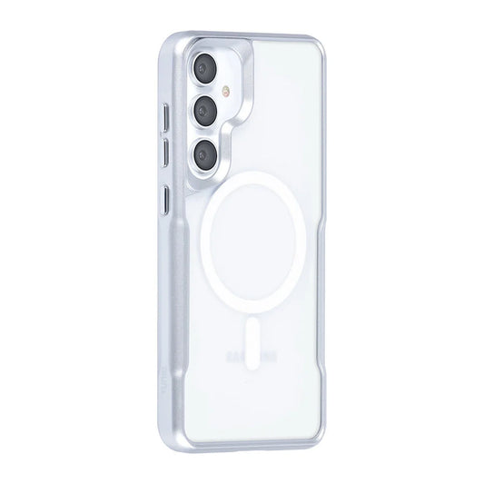 TUNIQ Galaxy S24 Plus Back cover case - Magsafe silicone - Silver