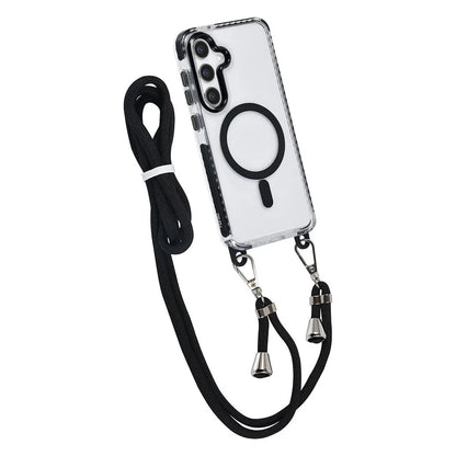 TUNIQ Galaxy S24 Plus Back cover case - neck cord - magsafe - Black