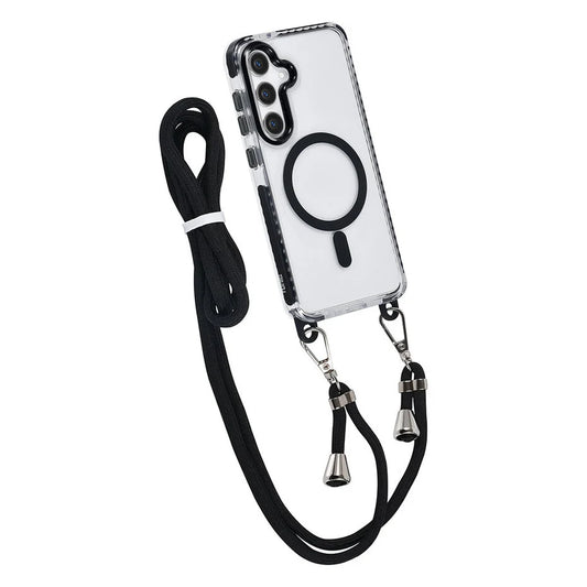 TUNIQ Galaxy S24 Plus Back cover case - neck cord - magsafe - Black