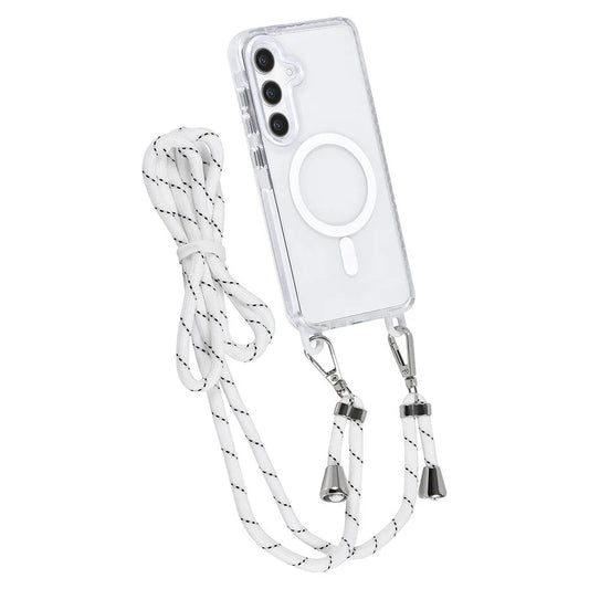 TUNIQ Galaxy S24 Plus Back cover case - neck cord - magsafe - White