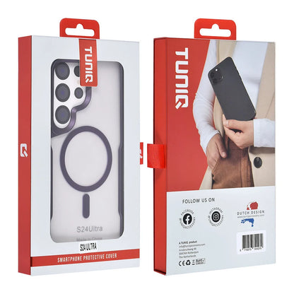 TUNIQ Galaxy S24 Ultra -takakuori – Magsafe silikoni – Violetti