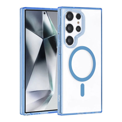 TUNIQ Galaxy S24 Ultra takakuori – Magsafe silikoni – Sininen