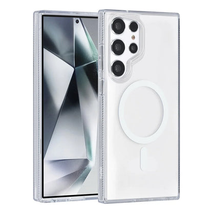 TUNIQ Galaxy S24 Ultra takakuori - Magsafe silikoni - Valkoinen