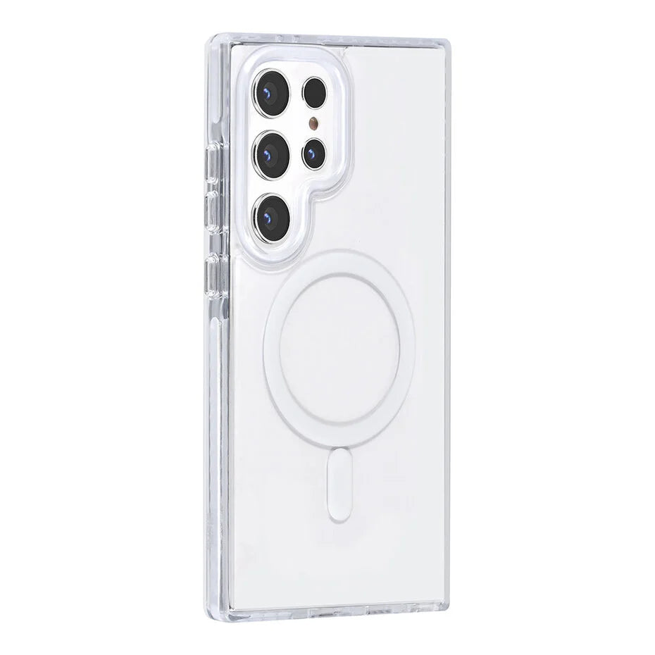 TUNIQ Galaxy S24 Ultra takakuori – kaulanauha – MagSafe – valkoinen