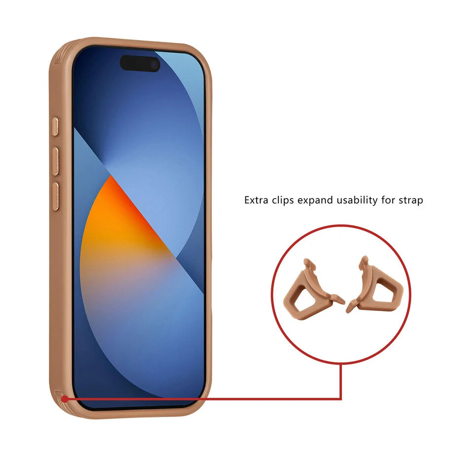 TUNIQ iPhone 17 Pro takakuori – MagSafe – hiilikuitu – iskunkestävä – kulta