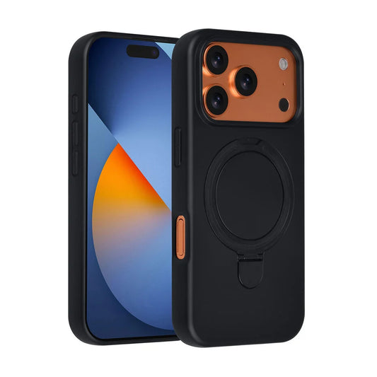 TUNIQ iPhone 17 Pro -takakuori – Magsafe rengasjalustalla – ripustin – musta