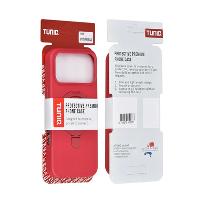 TUNIQ iPhone 17 Pro Max- Magsafe With Ring Stand - Cherry Red