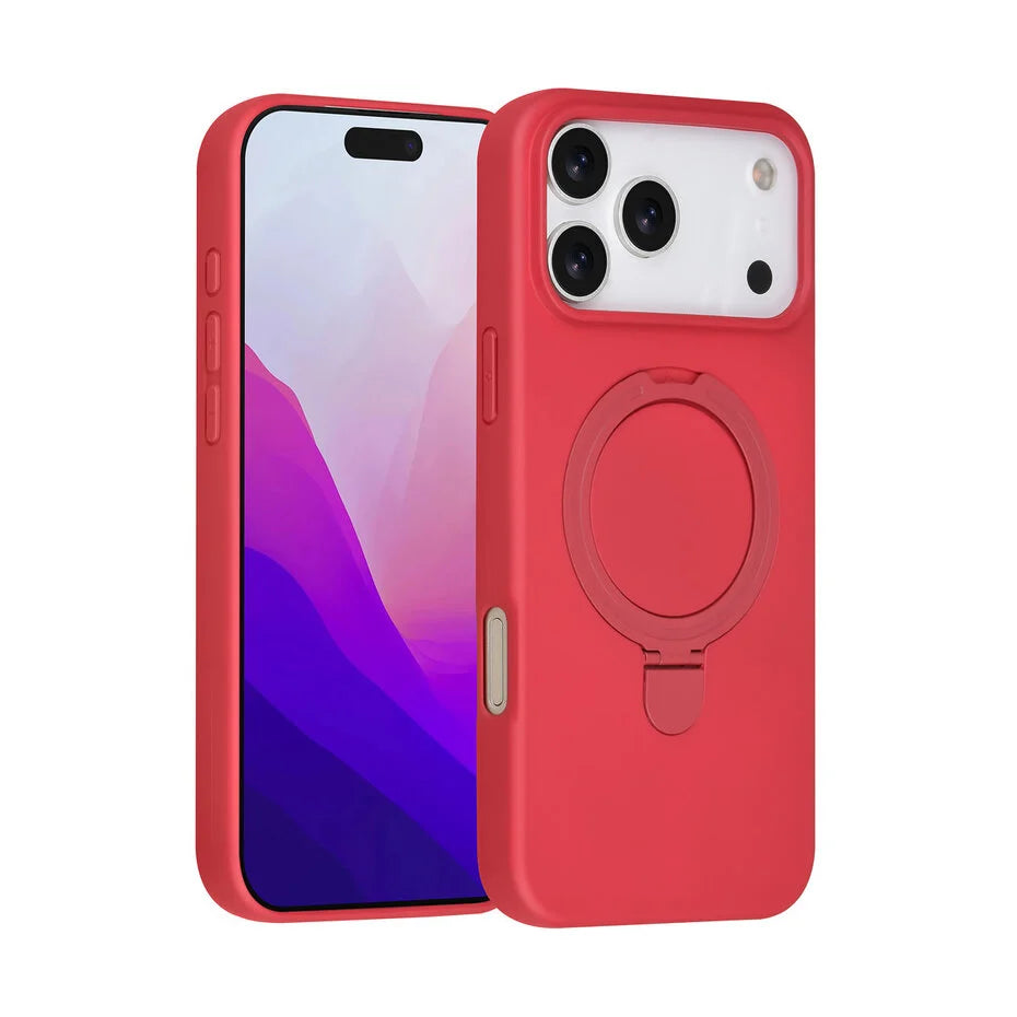 TUNIQ iPhone 17 Pro Max- Magsafe With Ring Stand - Cherry Red