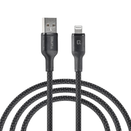 TUNIQ Lightning USB-kaapeli 100cm Pikalataus Tiedonsiirto – Musta