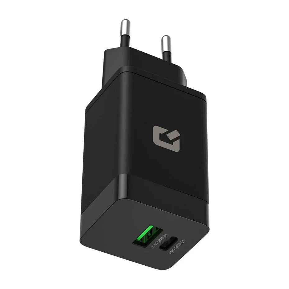 TUNIQ PD 45W GaN-adapteri – TUNIQ 3.0A pikalaturi – musta