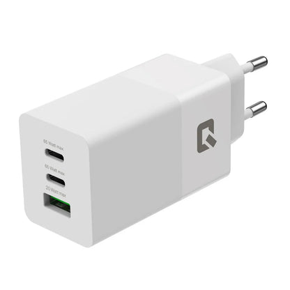 TUNIQ PD 65W – Kotilaturi USB-C–USB-C-kaapelilla – Valkoinen