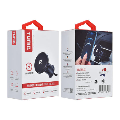 TUNIQ Smartphone holder car - magnectic airvent - Black