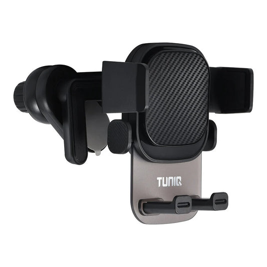 TUNIQ Älypuhelimen pidike autoon – näytön kulmat – musta