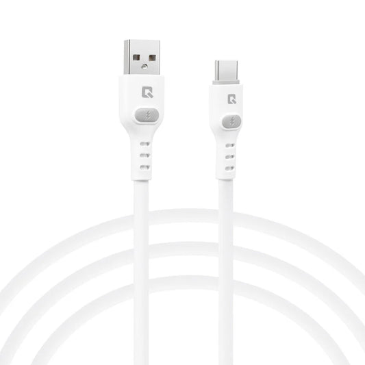 TUNIQ USB-A–USB-C-kaapeli 100cm – Pikalatauskaapeli – Valkoinen