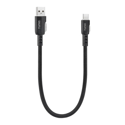 TUNIQ USB-A to USB-C Cable 30cm - Fast charging cable - Black
